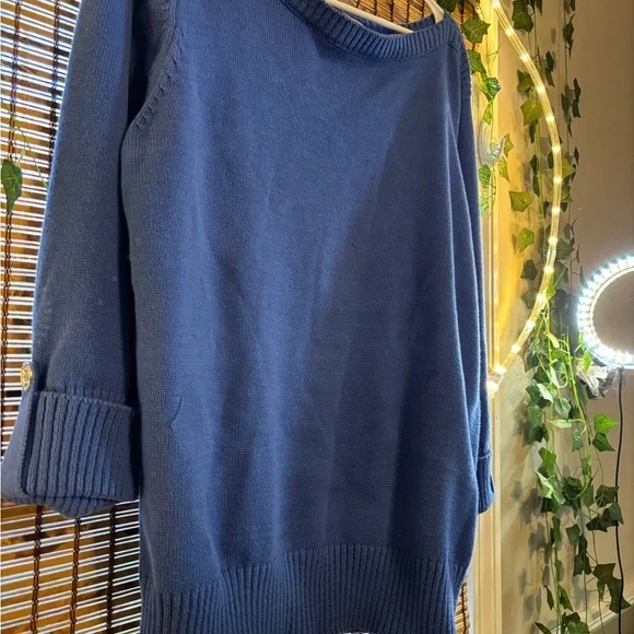 Karen Scott Purple Knit Sweater Silver Button Detail Women’s XL - Picture 5 of 11